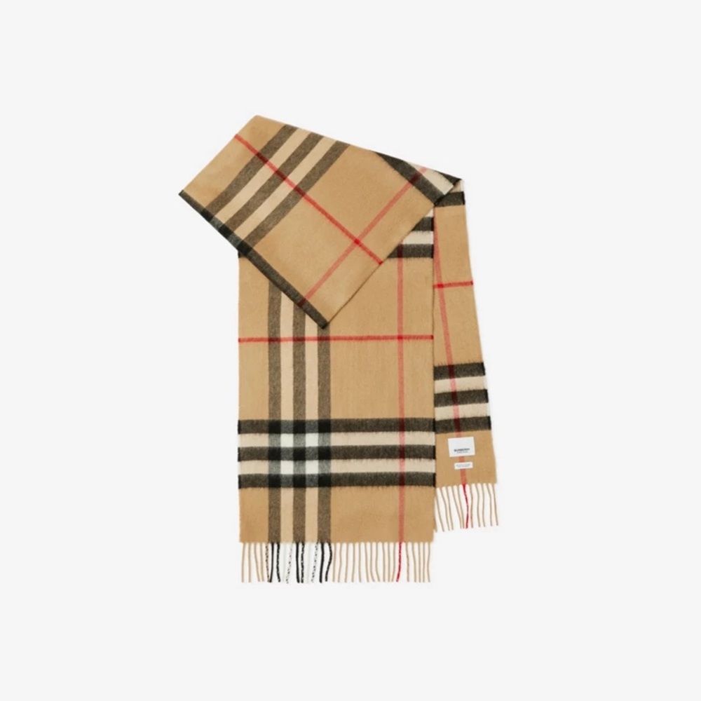 Burberry Check Cashmere Scarf